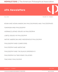 Fall 2018 APA Newsletters